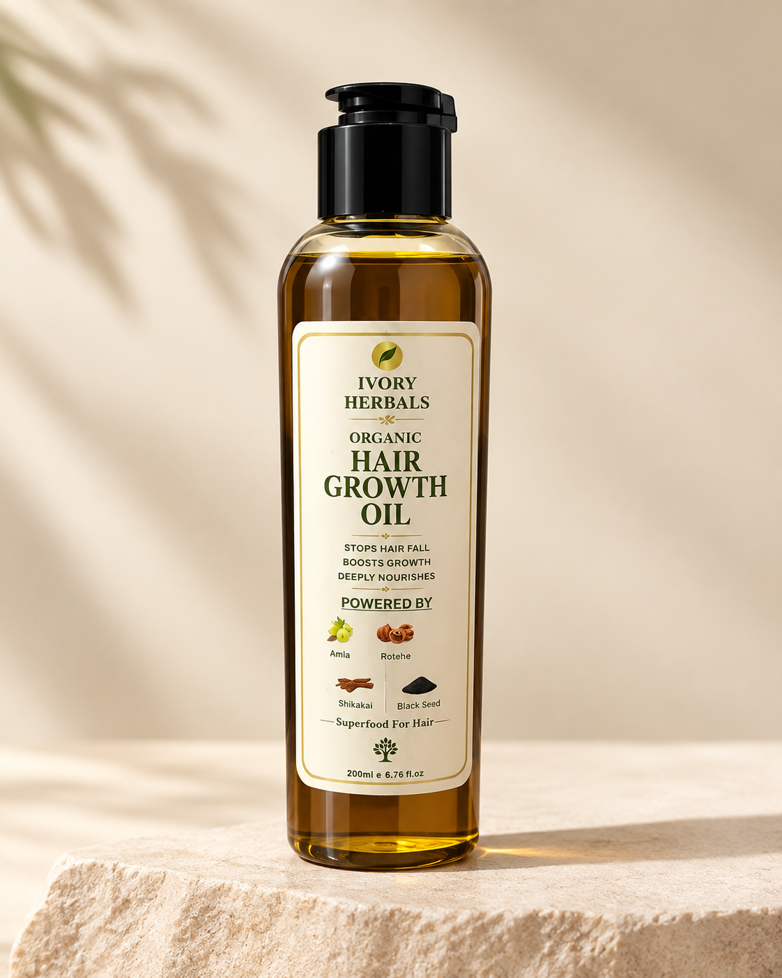 Ivory Herbals Organic Hair Growth Oil – 200ml